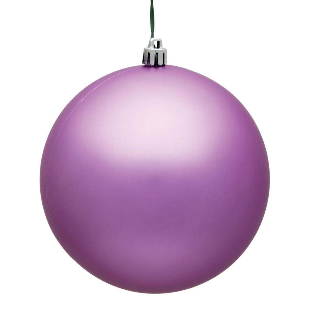 6" Orchid Matte Ball Ornament (4 pack) 1