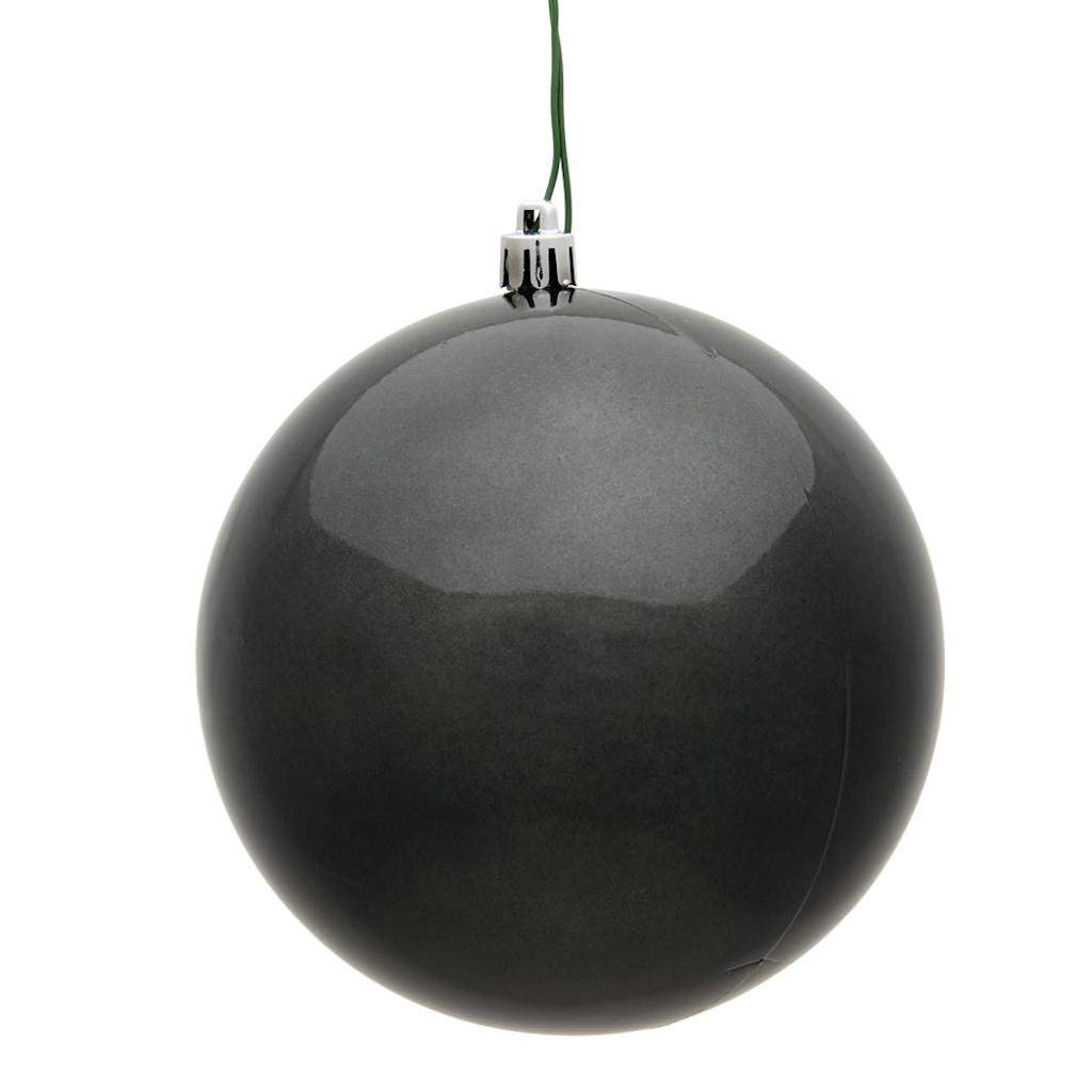 6" Pewter Candy Ball Ornament (4 pack) 1