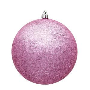 8" Pink Sequin Ball Ornament 1
