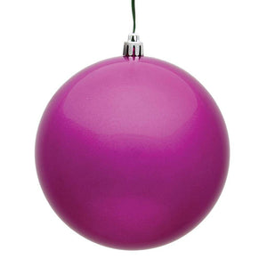 10" Fuchsia Candy Ball Ornament 1