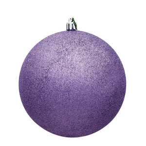 10" Lavender Glitter Ball Christmas Ornament 1