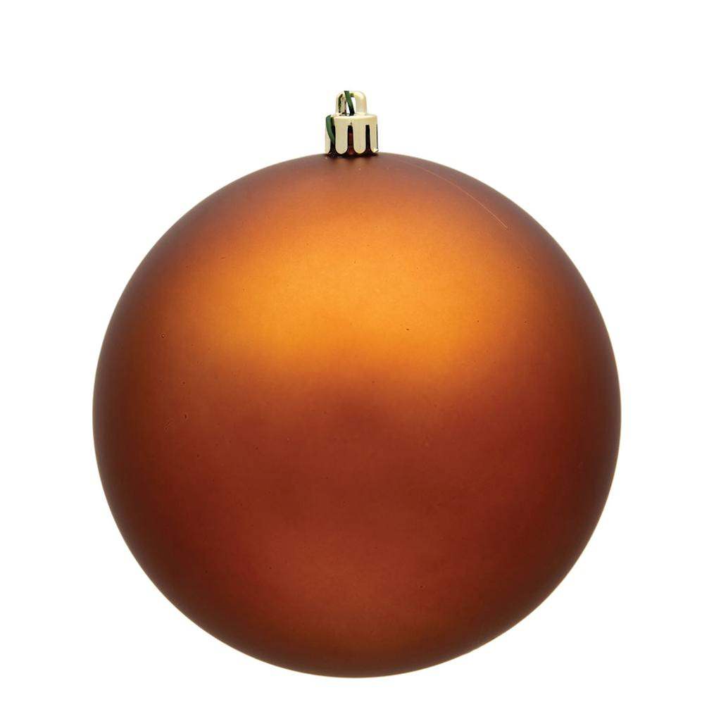 10" Copper Matte Ball Ornament 1