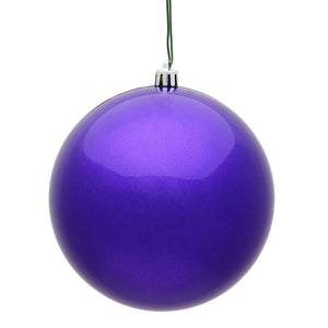 12" Purple Candy Finish Ball Ornament 1