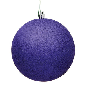 12" Purple Glitter Finish Ball Ornament 1