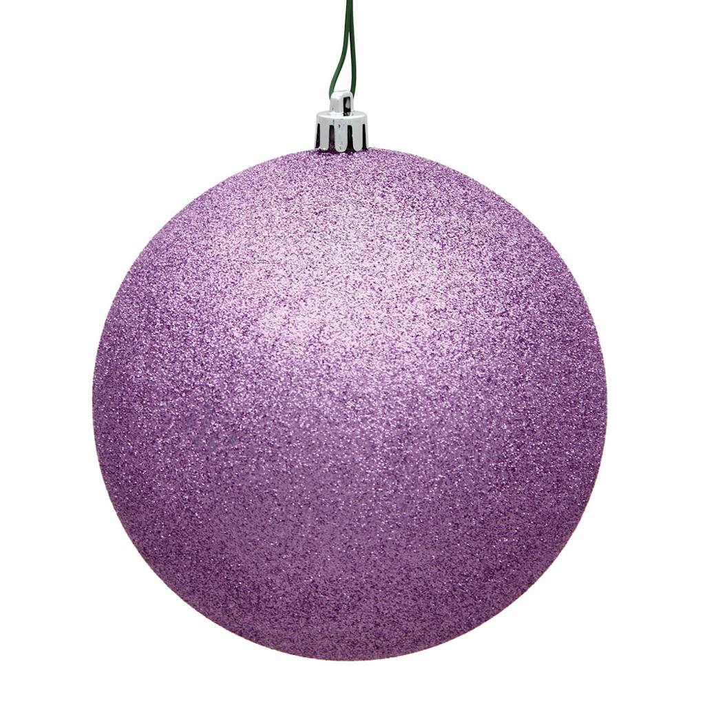 12" Orchid Glitter Finish Ball Ornament 1