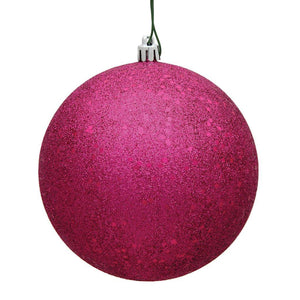 12" Fuchsia Sequin Ball Ornament 1