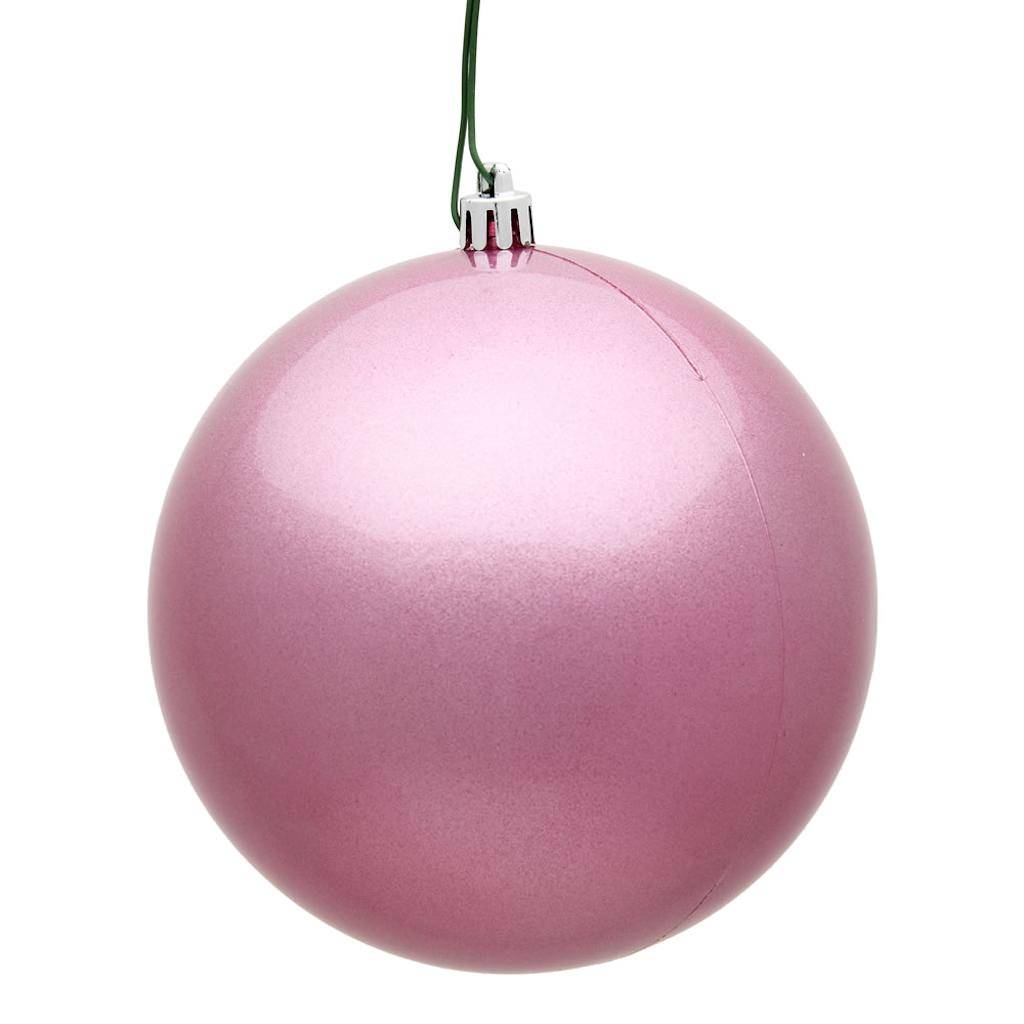 12" Pink Candy Finish Ball Ornament 1