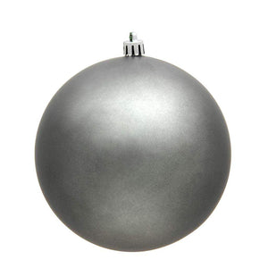 12" Pewter Matte Finish Ball Ornament 1