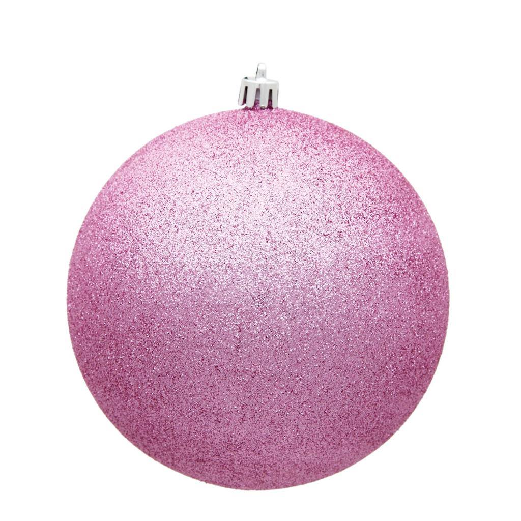 15.75" Pink Glitter Ball Ornament 1