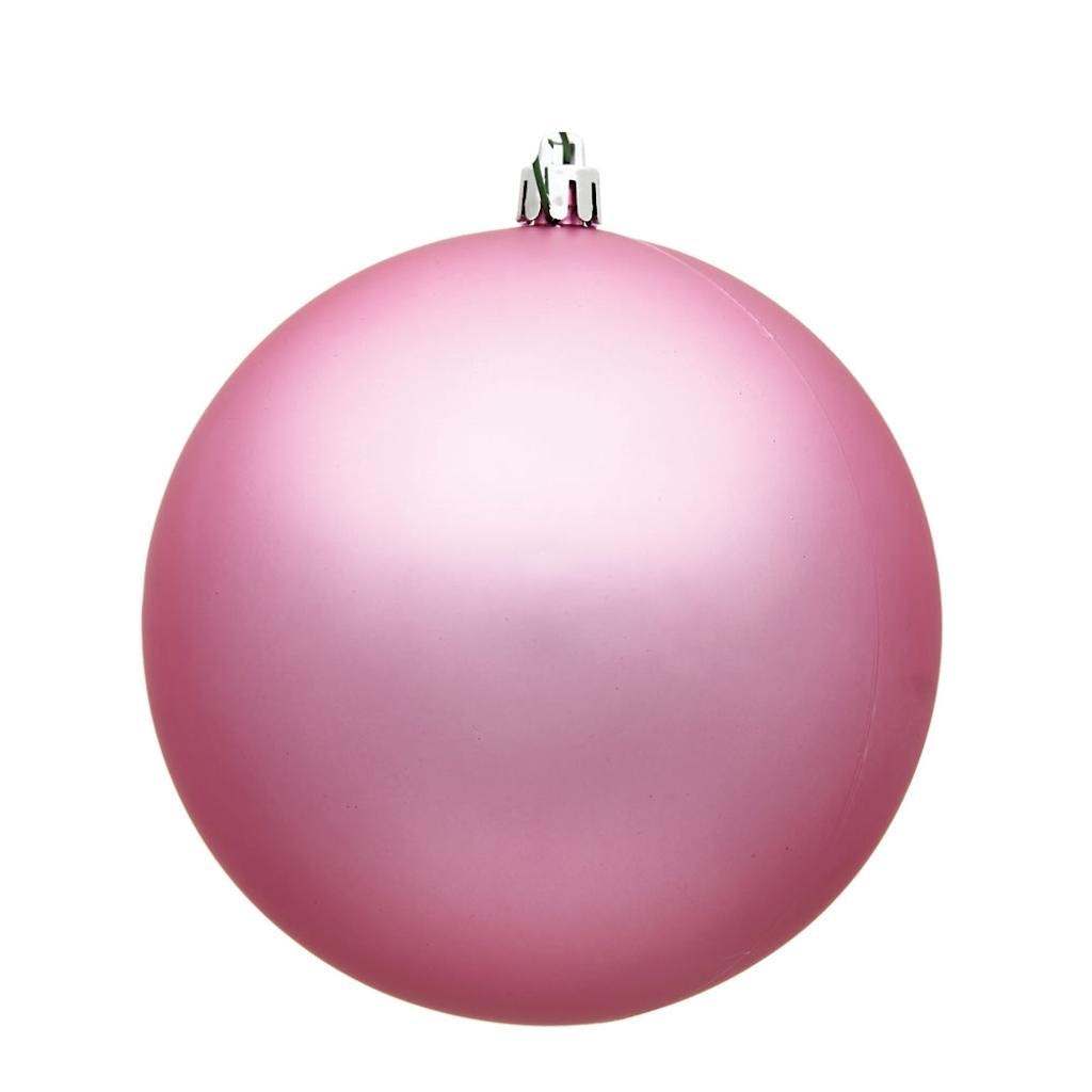 15.75" Pink Matte Ball Ornament 1