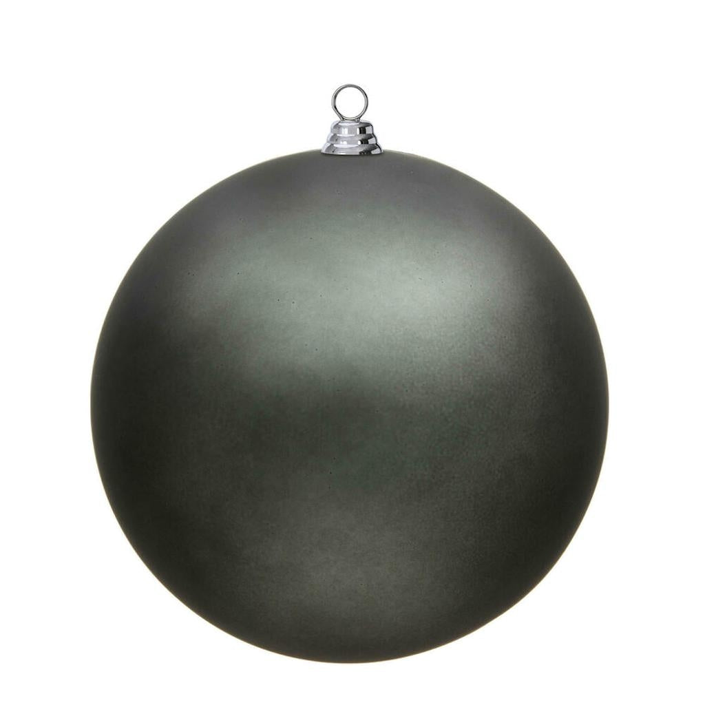 15.75" Pewter Matte Ball Ornament 1