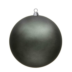 15.75" Pewter Matte Ball Ornament 1
