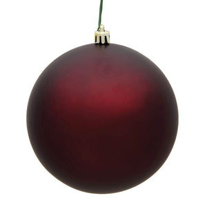 3" Burgundy Matte Finish Ball Ornament (32 pack) 1
