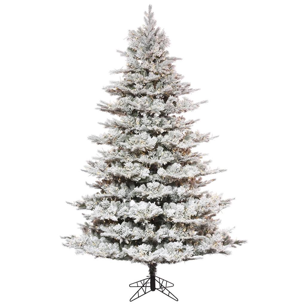 6.5' x 54" Artificial Flocked Kiana 1300 Miniature LED Lights 1