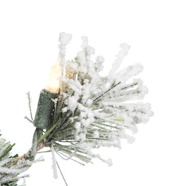 30" Artificial Flocked Kiana Wreath 70 Dura-Lit® LED Lights 3