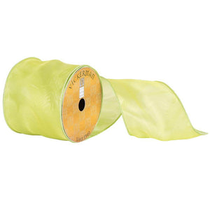 4" x 10yd Light Green Royal Satin Ribbon 1