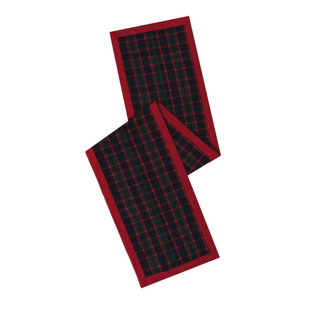 14" x 90" Traditional Holiday Plaid Table Runner 1