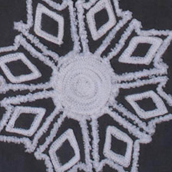 8" x 19" Embroidered Snowflake Christmas Stocking 2