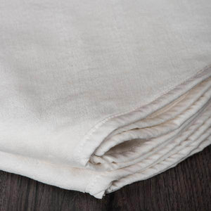 60" White Cotton Velvet Silver Sequin/Embroidered Tree Skirt 2