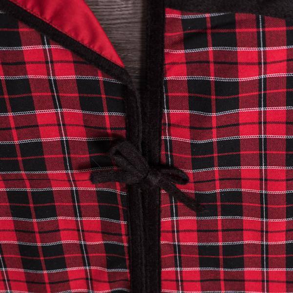 60"  Traditional Holiday Plaid Tree Skirt 3