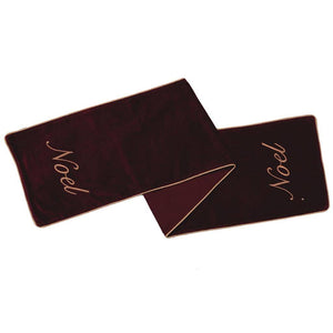 14" x 90" Velvet Noel Table Runner 1