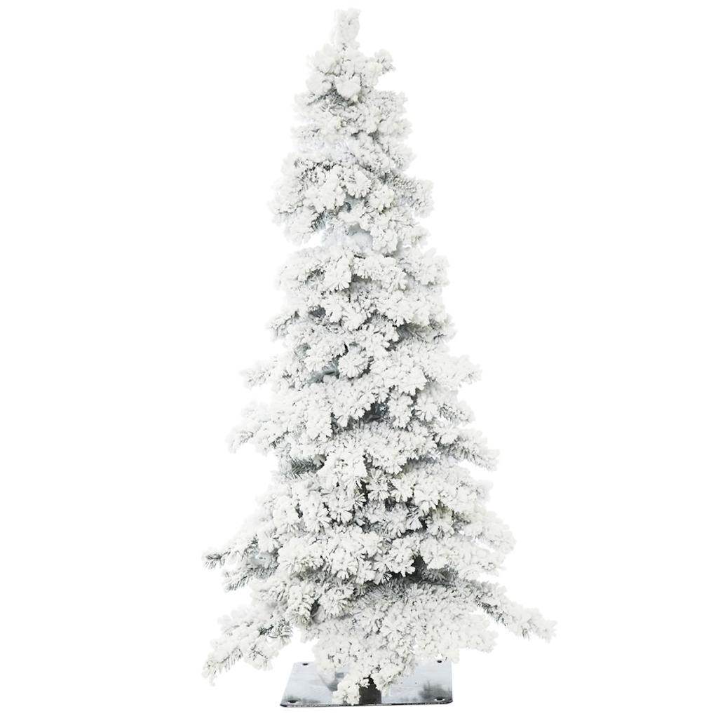 5' x 31" Artificial Flocked Spruce Tree 1