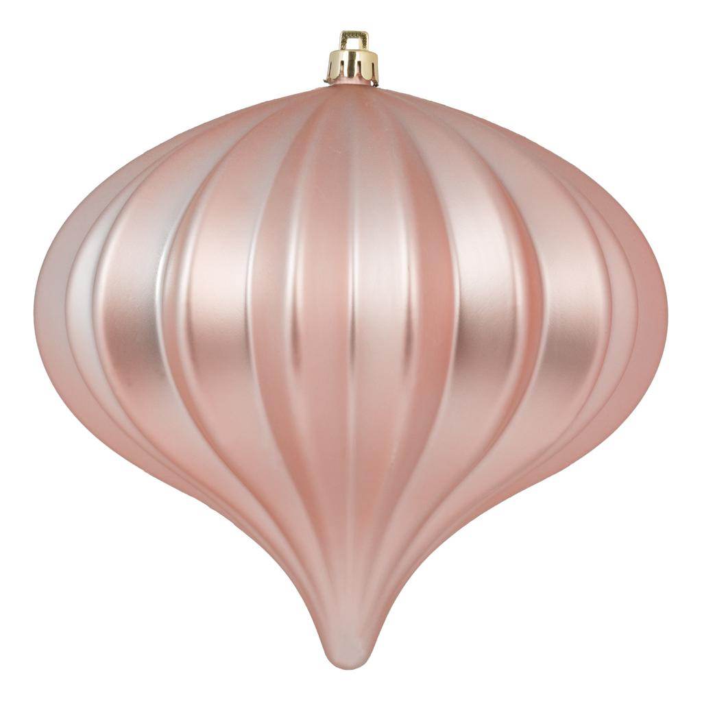 5.7" Rose Gold Matte Onion Ornament (3 pack) 1