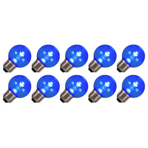G50 Medium Screw Base Blue LED (10 pack) 1