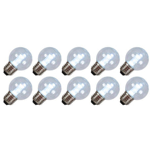 G50 Medium Screw Base Cool White LED (10 pack) 1