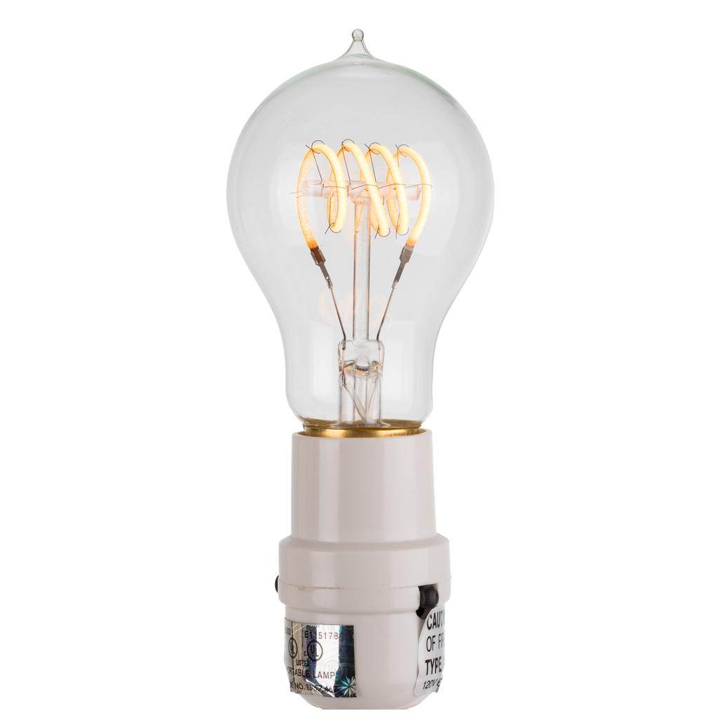 3.5 watt 120 volt PS60 Medium Screw Base 2200K Warm White Clear Dimmable LED 1