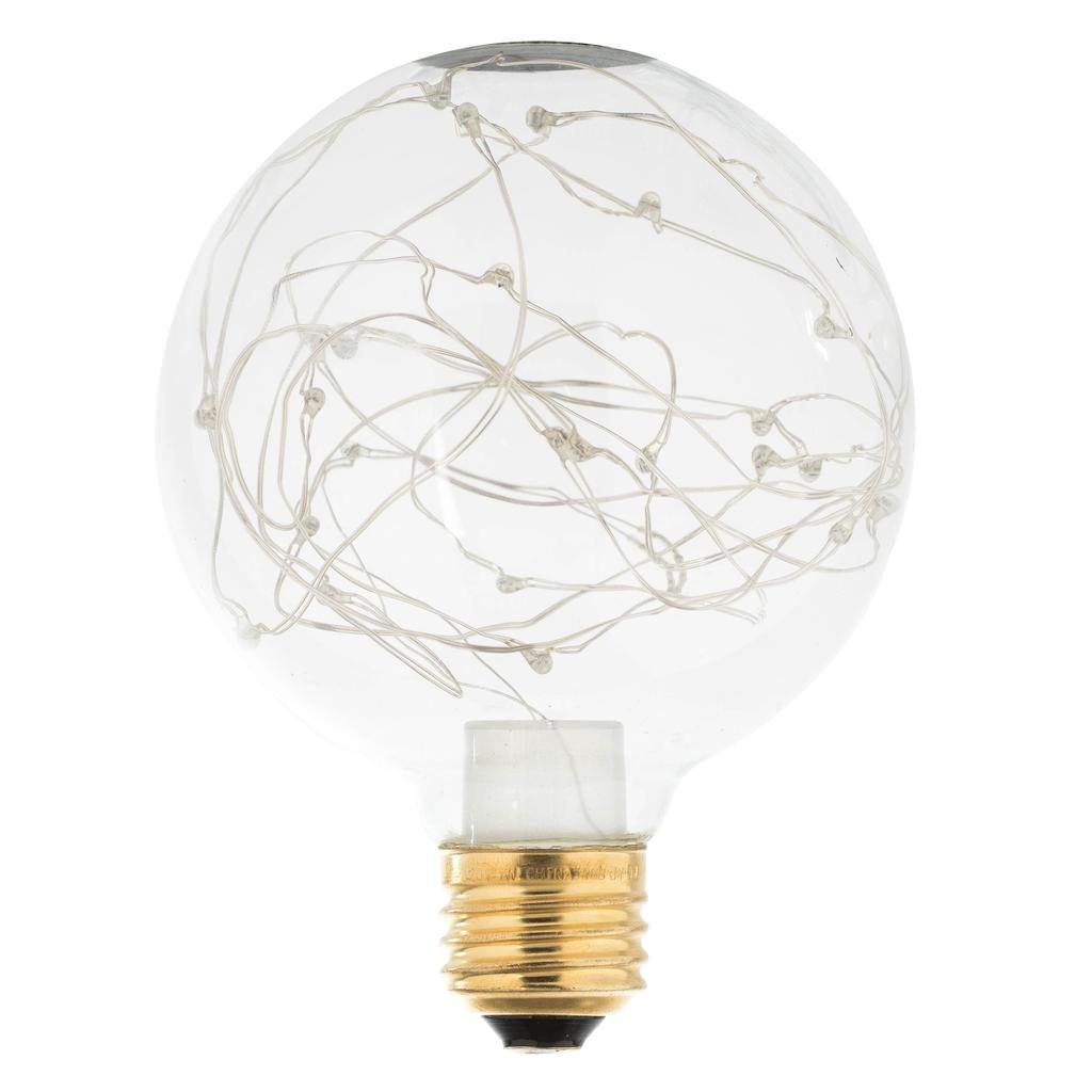 1 watt 120 volt G95 Medium Screw Base Multi-Color Twinkle Fairy LED 1