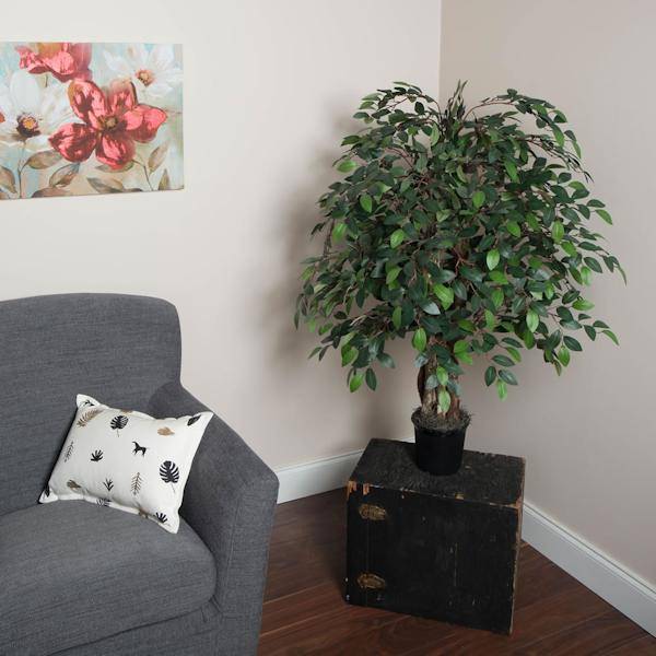 4' Mini Artificial Ficus Extra Full Tree 3