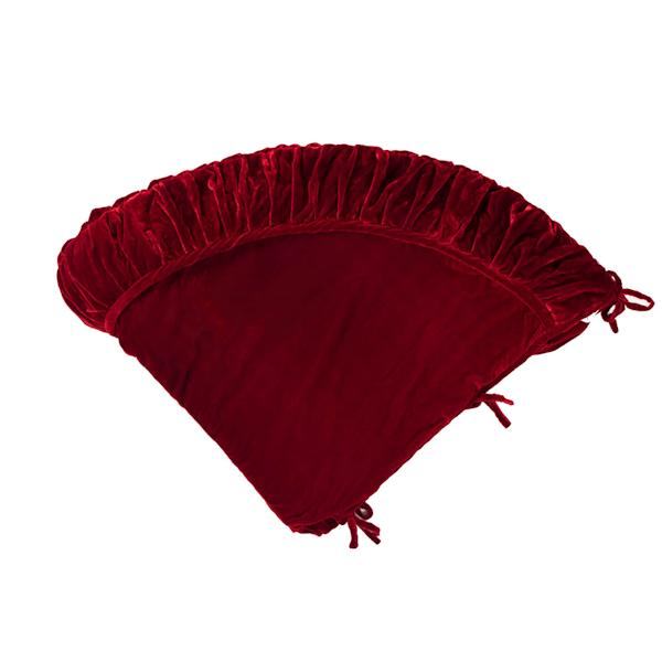 84" Plush Red Velvet Tree Skirt 2