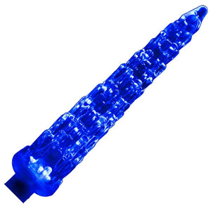 5" 0.96 watt C7 Blue Candelabra Screw LED Icicle Replacement Bulb 1