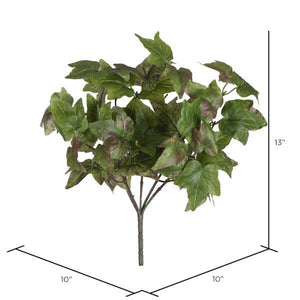 13" Artificial Green Ivy Bush (2 pack) 3