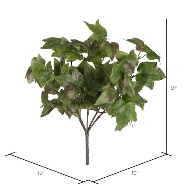 13" Artificial Green Ivy Bush (2 pack) 3