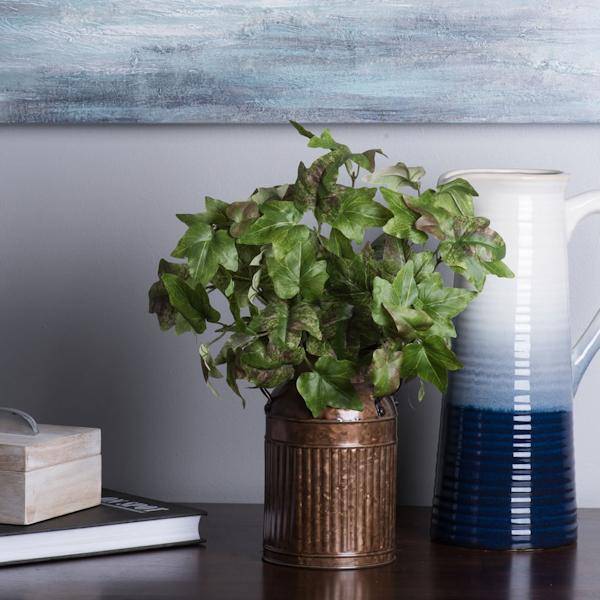 13" Artificial Green Ivy Bush (2 pack) 4