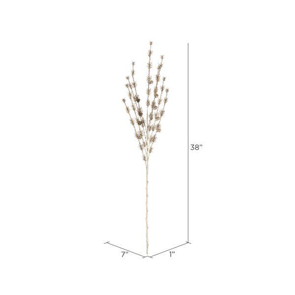38" Artificial Champagne Needle Pine Spray (3 pack) 4