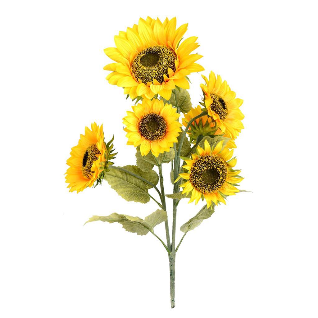 25" Artificial Yellow Sunflower Spray 1