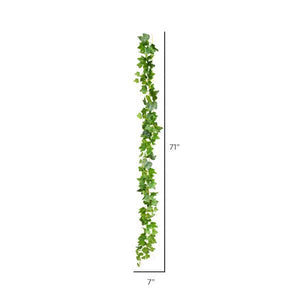 6' Artificial Green Frosted Ivy Vine Garland (3 pack) 2