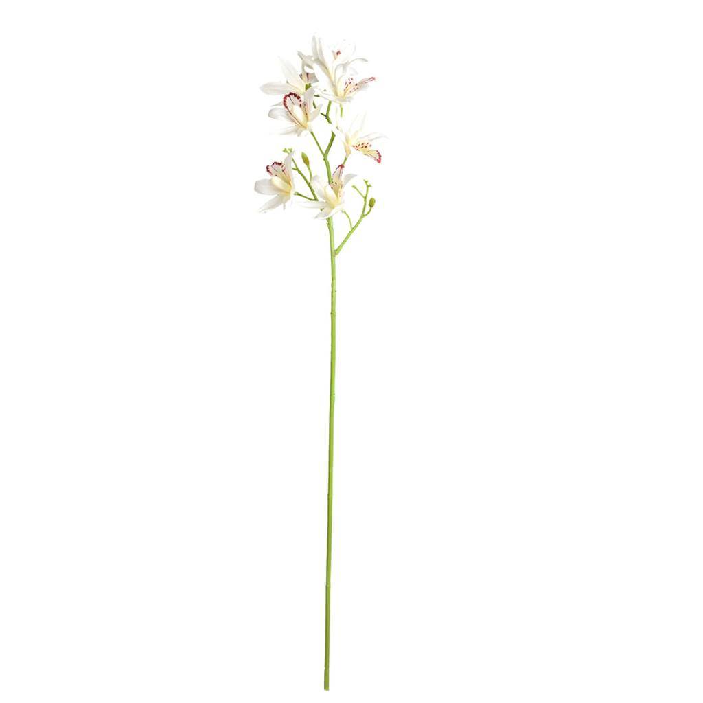 32" Artificial White Orchid Stem (6 pack) 1