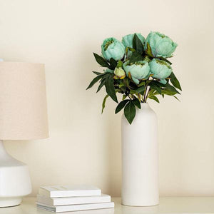 23" Artificial Green Peony Spray 4
