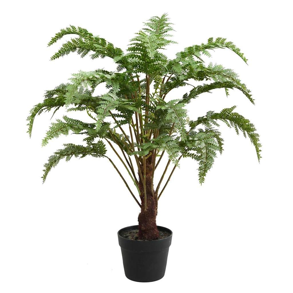 30" Artificial Potted Green Fern Bush 1