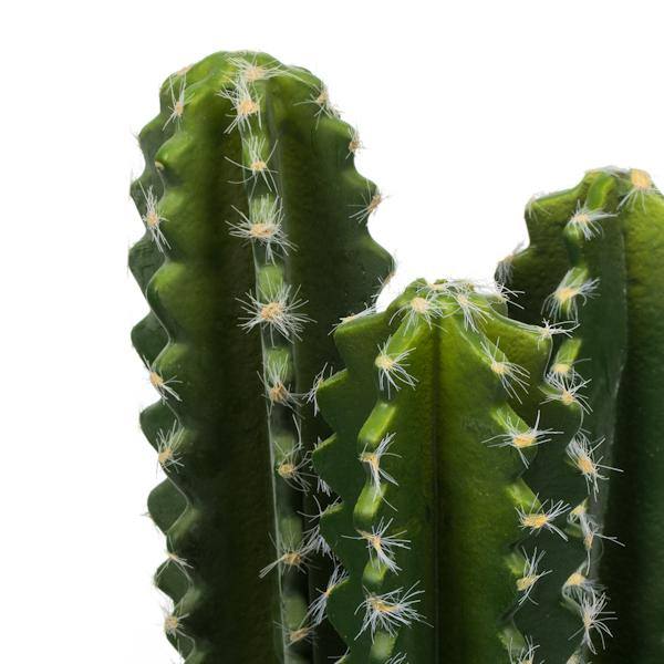 17" Artificial Green Cactus in Concrete Pot 4
