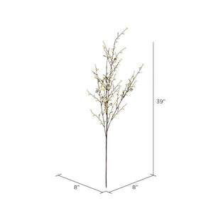 39" Artificial Green Mini Wild Flower Spray (4 pack) 2