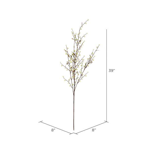 39" Artificial Green Mini Wild Flower Spray (4 pack) 2