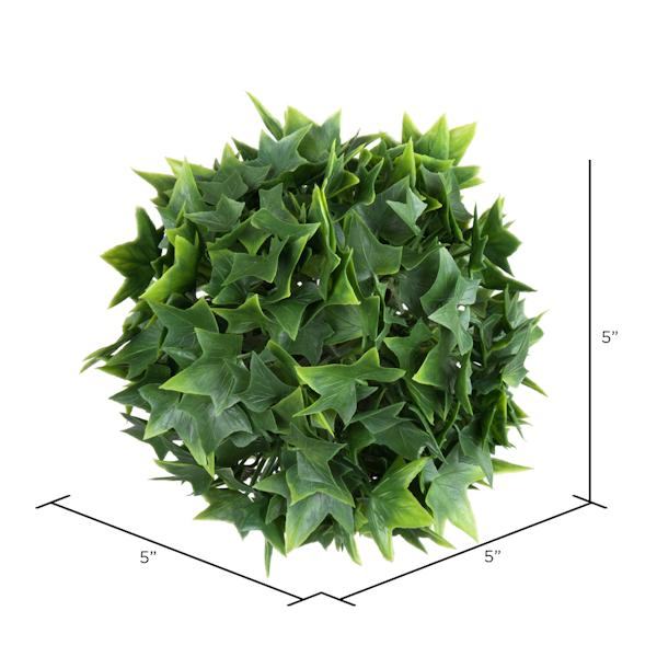 5" Artificial Mini Ivy Ball (4 pack) 3