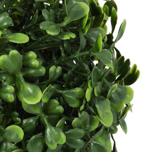 5" Artificial Mini Button Leaf Ball (4 pack) 3