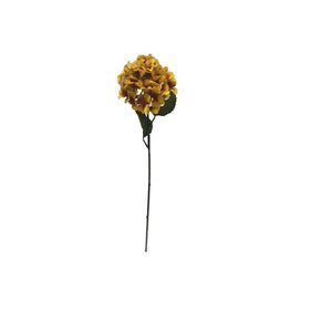 27" Artificial Mustard Hydrangea Stem (3 pack) 1