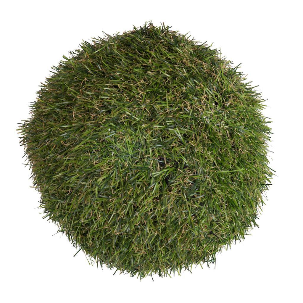 7.25" Artificial Green Grass Ball (2 pack) 1